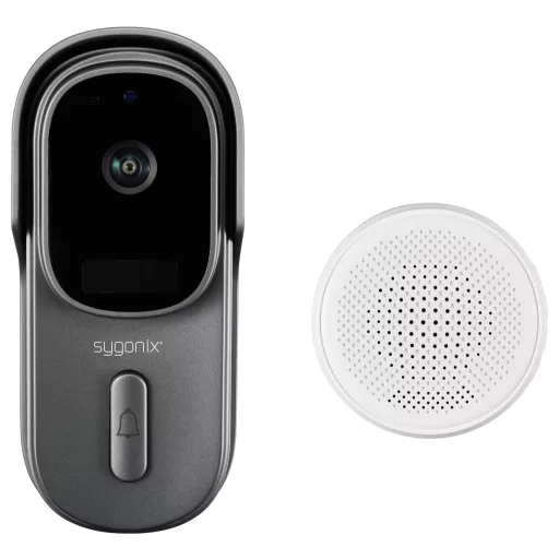 Sygonix IP videó kaputelefon WLAN, Rádiójel vezérlésű Szürke, Fehér