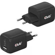   club3D CAC-1913EU USB-s töltőkészülék 65 W 1x USB-A, 2x USB-C® Power Delivery 3.0, Power Delivery Fekete