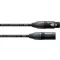 Cordial CPM 3 FM XLR Összekötőkábel [1x XLR alj, 3 pólusú - 1x XLR dugó, 3 pólusú] 3 m Fekete