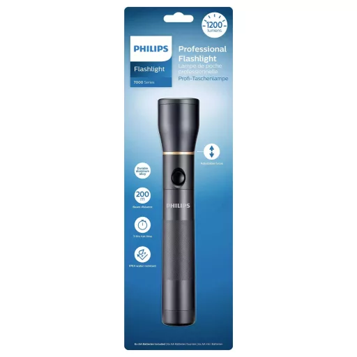 Philips 7000 Series LED Kézilámpa Elemekről üzemeltetett 1200 lm 66 g