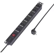   Sygonix SY-6736982 Elosztó, 19 6 részes Fekete Védőérintkezős 1 db