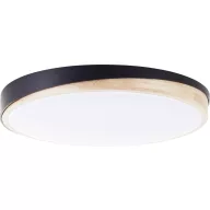   Brilliant G80846/76 Baarlo LED-es mennyezeti lámpa LED Fixen beépített LED-es 36 W Fekete (matt), Fa