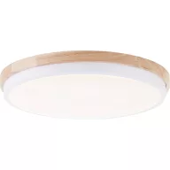   Brilliant G80845/75 Baarlo LED-es mennyezeti lámpa LED Fixen beépített LED-es 24 W Fehér (matt), Fa