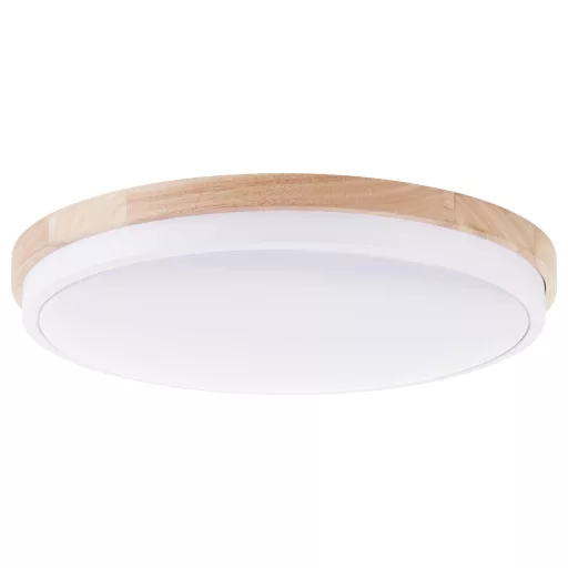 Brilliant G80845/75 Baarlo LED-es mennyezeti lámpa LED Fixen beépített LED-es 24 W Fehér (matt), Fa