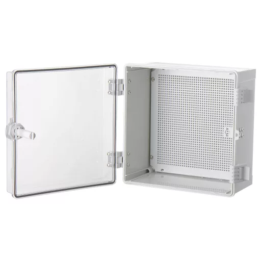 TRU COMPONENTS TC-PSC-30x30x18 Kapcsolószekrény 300 x 300 x 180 ABS, Polikarbonát Világosszürke 1 db