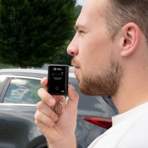 PCE Instruments Alkoholteszter 0 - 2 mg/ml Riasztás, Kijelzővel, Különböző mértékegységek megjeleníthetők