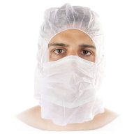   Franz Mensch FM1045 Astro sapka szájvédővel fehér, 100 db Fehér