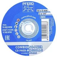   PFERD TOOLS 47700204 PFERD COMBIDISC préselt gyapjú blank CD PNER Ø 50mm közepesen kemény A durva felületre  50 mm 25 db