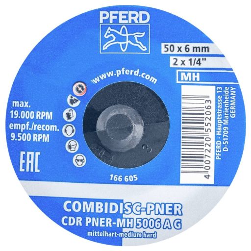 PFERD TOOLS 47700206 PFERD COMBIDISC préselt gyapjú blank CDR PNER Ø 50mm közepesen kemény A durva a kivitelhez  50 mm 25 db
