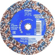   PFERD TOOLS 47700209 PFERD POLINOX préselt gyapjú kerék PNER Ø 75x3 mm furat Ø 6 mm közepesen kemény A durva felületre  75 mm 10 db