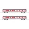 MiniTrix 18258 N 2 személygépkocsi készlet RE 7 Freizeitexpress Murgtäler a DB AG-tól