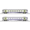 MiniTrix 18294 N 2 db GoldenPassLine személygépkocsi készlet a BLS-től