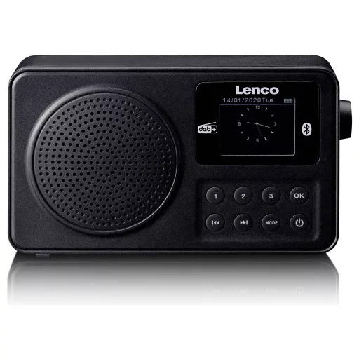 Lenco PDR-033BK Koffer rádió DAB+, FM Fekete