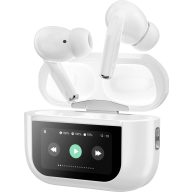   Music Man BT-X72 In Ear headset Bluetooth® Stereo Fehér Noise Cancelling Elemtöltés kijelzés, Headset, Töltőtok, Hangerő szabályozás, Érintéses vezérlés