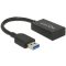 Delock USB kábel USB 3.2 Gen2 USB-A dugó, USB-C® alj 0.15 m Fekete 65698