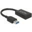 Delock USB kábel USB 3.2 Gen2 USB-A dugó, USB-C® alj 0.15 m Fekete 65698