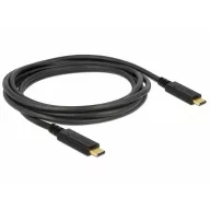   Delock USB C kábel USB-C® dugó, USB-C® dugó 2.00 m Fekete 83668