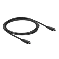   Delock USB C kábel USB-C® dugó, USB-C® dugó 2.00 m Fekete 86980