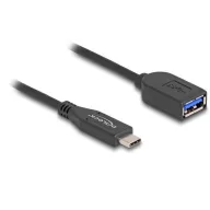   Delock USB C kábel USB-C® dugó, USB-A alj 0.50 m Fekete 60568