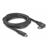   Delock USB C kábel USB-C® dugó, USB-C® dugó 2.00 m Fekete 80038