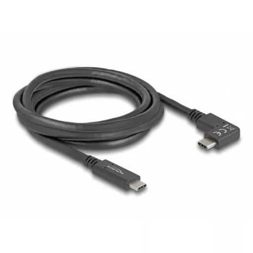 Delock USB C kábel USB-C® dugó, USB-C® dugó 2.00 m Fekete 80038