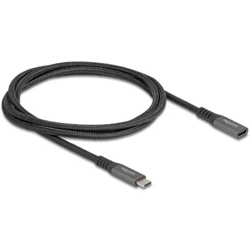 Delock USB C kábel USB-C® dugó, USB-C® dugó 1.00 m Fekete 80022