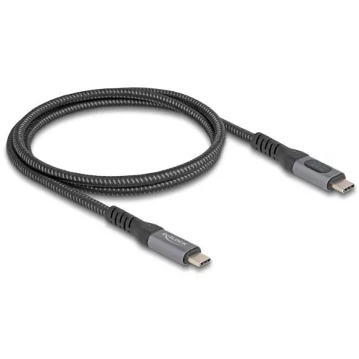 Delock USB C kábel USB-C® dugó, USB-C® dugó 1.00 m Fekete 86067