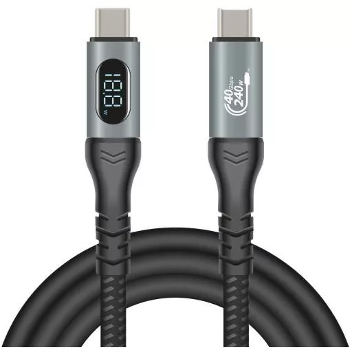 Delock USB C kábel USB-C® dugó, USB-C® dugó 1.00 m Fekete 86067