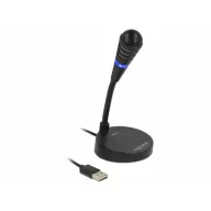   Hattyúnyak USB-s mikrofon Delock 65868 Átviteli mód:Vezetékes