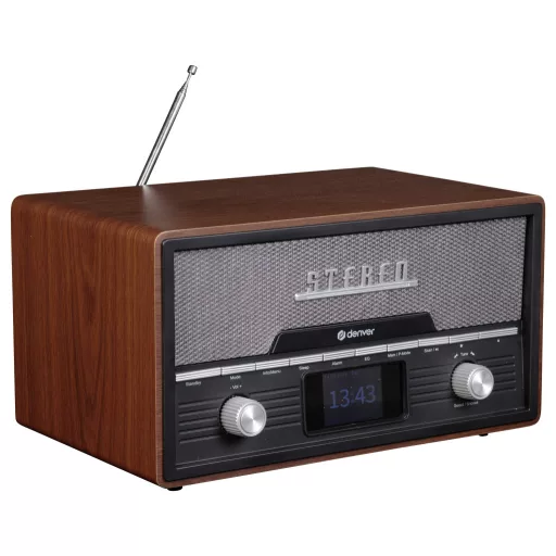 Denver MDA-525DW DARK WOOD Asztali rádió DAB+, URH Fa-barna (selyemmatt)