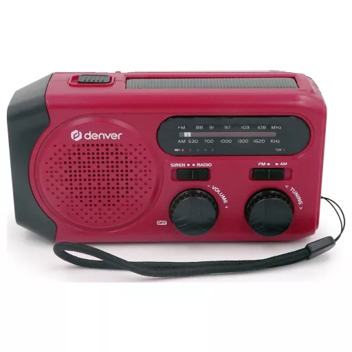 Denver SCR-2010 Vészhelyzeti rádió URH, AM Piros, Fekete