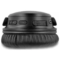   Delock 27181 Over Ear fejhallgató Bluetooth®, Vezetékes, Vezeték nélküli Fekete Összehajtható, Hangerő szabályozás HiFi