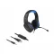 Delock 27182 On Ear headset Vezetékes Fekete, Kék mikrofon zajelnyomás Headset Gamer