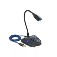   Rátűzhető Ének mikrofon Delock 66330 Átviteli mód:USB Vezetékkel