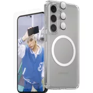   PanzerGlass CARE Flagship 3-in-1 Tok + védőüveg készlet Samsung Galaxy S25+ Átlátszó Induktív töltés, Ütésálló CRRCHNUG37942