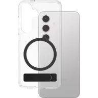   PanzerGlass CARE Feature Hátlap Samsung Galaxy S25+ Átlátszó, Fekete Induktív töltés, Álló funkció, Ütésálló CRRFBKQG37942