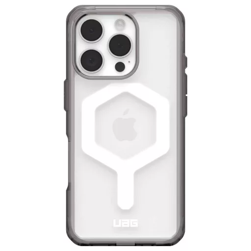 Urban Armor Gear Plyo Hátlap Apple iPhone 16 Pro Szürke, Átlátszó Induktív töltés, MagSafe kompatibilis, Ütésálló 114480113141