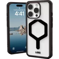   Urban Armor Gear Plyo Hátlap Apple iPhone 16 Pro Fekete, Átlátszó Induktív töltés, MagSafe kompatibilis, Ütésálló 114480114040