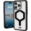 Urban Armor Gear Plyo Hátlap Apple iPhone 16 Pro Fekete, Átlátszó Induktív töltés, MagSafe kompatibilis, Ütésálló 114480114040