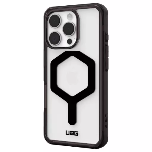 Urban Armor Gear Plyo Hátlap Apple iPhone 16 Pro Fekete, Átlátszó Induktív töltés, MagSafe kompatibilis, Ütésálló 114480114040