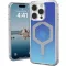 Urban Armor Gear Plyo Hátlap Apple iPhone 16 Pro Kék, Átlátszó Induktív töltés, MagSafe kompatibilis, Ütésálló 114480115E5E