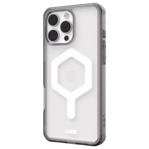 Urban Armor Gear Plyo Hátlap Apple iPhone 16 Pro Max Szürke, Átlátszó Induktív töltés, MagSafe kompatibilis, Ütésálló 114481113141