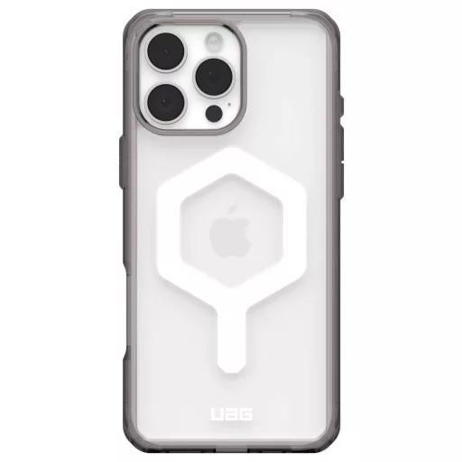 Urban Armor Gear Plyo Hátlap Apple iPhone 16 Pro Max Szürke, Átlátszó Induktív töltés, MagSafe kompatibilis, Ütésálló 114481113141