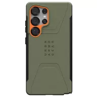   Urban Armor Gear Civilian Hátlap Samsung Galaxy S25 Ultra Olivazöld, Narancs Induktív töltés, Ütésálló 214473117297