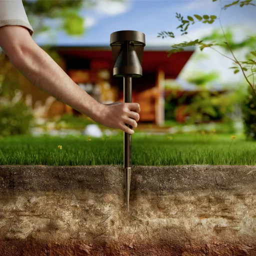 Philips LED 929004659001 Avery Napelemes kültéri állólámpa LED Fixen beépített LED-es 1.8 W Fekete