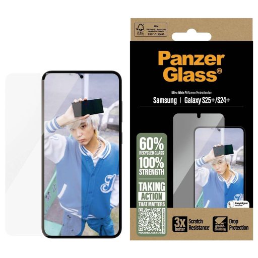 PanzerGlass Ultra-Wide Fit Galaxy S25+ Kijelzővédő fólia Samsung Galaxy S25+ 1 db PGRNUWFG37942-PG