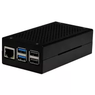   Joy-it ALU CASE for Pi5+M2 HAT / AI Kit SBC ház Alkalmas: Raspberry Pi® 5 B Aktív hűtővel Fekete