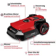   Einhell 3413935 FREELEXO 500 Fűnyíró robot Max. felület 500 m²