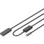 Digitus USB kábel USB 3.2 Gen1, USB 3.2 Gen1, USB 3.0 USB-C®, USB-C® dugó, USB-A alj 10.00 m Fekete aktív, jelerősítéssel, Kétoldalt használható dugó, Kettős