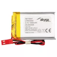   Akyga LP803450 Akkucsomag Elem- és akkuméret: Speciális akku LiPo 3.7 V 1500 mAh